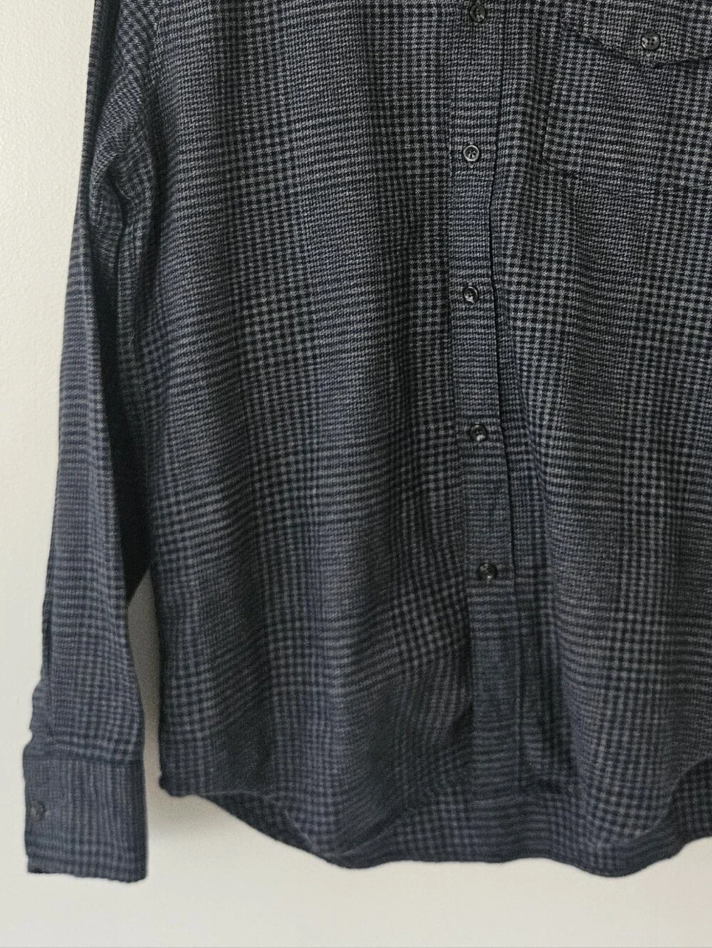 J Crew Mens Shirt M Slim Cashmere Blend Flannel Plaid BN823 Soft Preppy Office